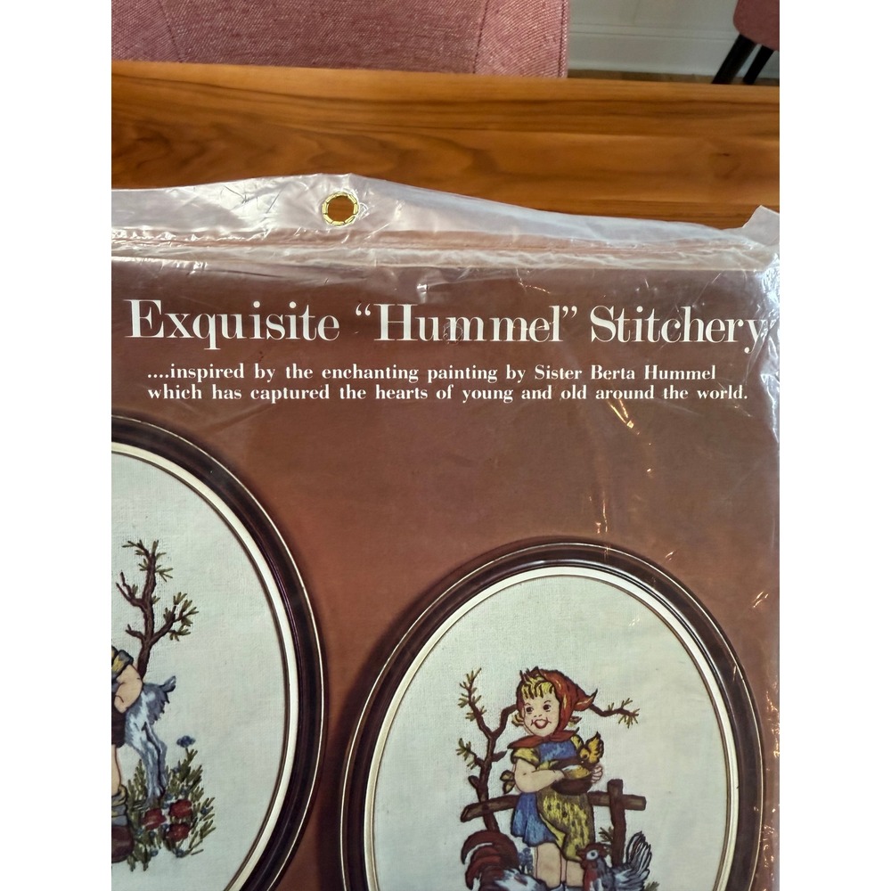 VTG Paragon Needlecraft Hummel Farm Boy Crewel Kit 9x12 Embroidery Sealed 0655 - Picture 8 of 10